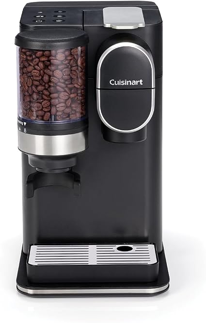 Cafetera Cuisinart One Cup Grind And Brew en color negro