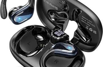 Auriculares deportivos Ltinist BX29 negros con funda de carga