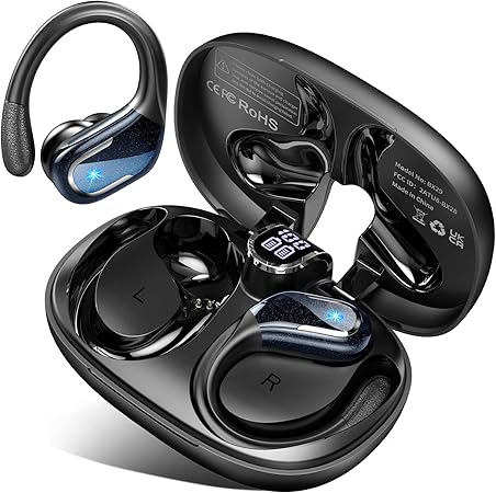 Auriculares deportivos Ltinist BX29 negros con funda de carga