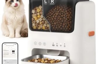 Comedero automático para gatos migtak blanco con app