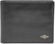 Cartera Fossil Ryan para Hombre en Cuero Negro