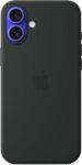 Apple Funda de silicona MagSafe iPhone 16 Plus Negro