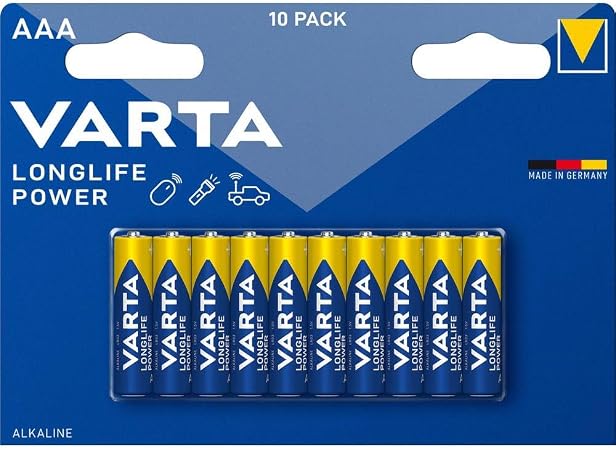 Pack de 10 pilas VARTA AAA alcalinas