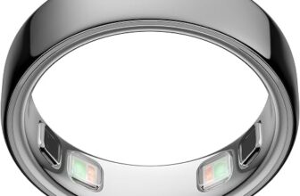 OURA Ring 4 Smart Ring en plata, tamaño 4