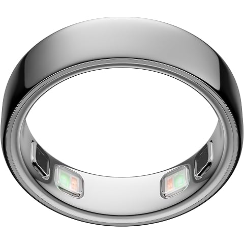 OURA Ring 4 Smart Ring en plata, tamaño 4