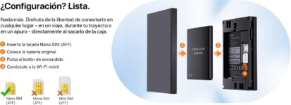 Tenda MF6 Router WiFi Portátil 4G LTE negro con pantalla LCD