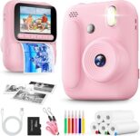 Cámara instantánea para niños Naxup Z700 color rosa con accesorios