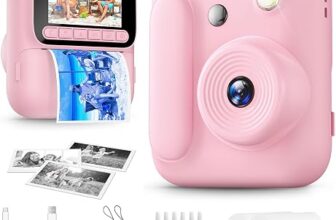 Cámara instantánea para niños Naxup Z700 color rosa con accesorios