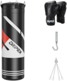Saco de Boxeo Colgante Dripex con Guantes – Entrenamiento Profesional