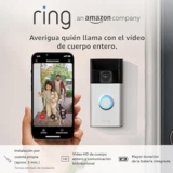 Ring Battery Video Doorbell (2024) – Videotimbre inalámbrico con visión nocturna en color y 30 días gratis de Ring Protect