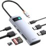 Hub Baseus USB-C 7 en 1 con HDMI 4K, 100W PD y Lector de Tarjetas – Oferta Exclusiva