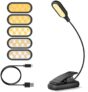 Lámpara de Lectura LED Recargable USB – 14 LEDs, 5 Colores, 4 Niveles de Brillo, Sin Luz Azul