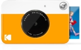 Cámara Digital Instantánea KODAK Printomatic – Impresiones Adhesivas y Portátil en Amarillo