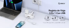 Regleta ORICO con USB-C PD 20W: ¡Alimenta hasta 5 dispositivos y carga rápida!