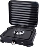 Cocina de gas portátil JATA JECG2721 | 1 fuego con parrilla para camping