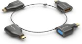 PureLink Ring Klein Adapter – 4X USB-C – USB-C VGA/HDMI/MINIDP/DP, Black
