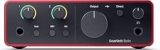 Focusrite Scarlett Solo 4.ª Gen: Interfaz de Audio USB para Grabación de Estudio