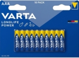 Pilas VARTA AAA Alcalinas, Pack de 10, Longlife Power, 1.5V, Ideal para Juguetes – Oferta Especial