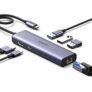 UGREEN Revodok 1061 Hub USB C 6 en 1 con HDMI 4K, Ethernet y Carga Rápida 100W