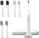 Cepillo Dental Sónico Recargable BarberBoss con 6 Cabezales y 5 Modos