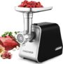 COOCHEER 2000W Picadora de Carne Eléctrica Profesional Multifunción