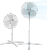 Ventilador de Pie COMFEE 40W con 3 Velocidades, Oscilación 90º y Altura Ajustable