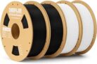 DEEPLEE Filamento PLA Basic 1.75mm – Pack 4kg (2 Negro + 2 Blanco) | Precisión ±0.2mm