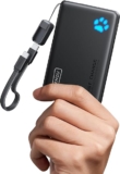 INIU Power Bank, Batería Externa Pequeña 10000mAh 45W Carga Rápida con Cable USB-C Desmontable