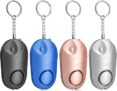 Alarma Personal Qoosea Safesound – 4 Paquetes con Sirena 140dB y Luz LED