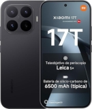 Xiaomi 17T Smartphone 12+256GB Black con Lente Leica 5X y Batería de 6500mAh