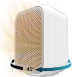 Cecotec ReadyWarm 1500 Max Calefactor Cerámico Blanco 1500W – Oscilación y 3 Modos