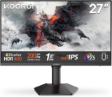 Monitor Gaming KOORUI G2722P 27 Pulgadas QHD 200Hz Fast IPS 1ms HDR400