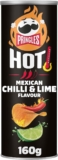 Pringles Hot Chili Lime | Patatas fritas con sabor picante y lima | Tubo 160g