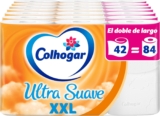 Papel Higiénico Suave, 2 Capas, 42 Rollos, Colhogar Ultra suave XXL