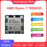 Procesador AMD Ryzen 7 7800X3D 5.0 GHz 8-Core con Tecnología 3D V-Cache