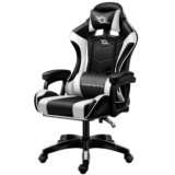 Silla Gaming PowerGaming Negro/Blanco – Oferta con 55% de descuento